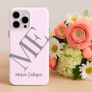 Funda Para iPhone 15 Pro Max Modernas y elegantes iniciales minimalistas en ton