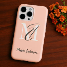 Modernas y elegantes iniciales minimalistas en ton