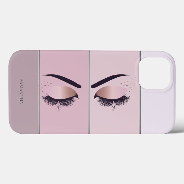 Funda De Case-Mate Para iPhone Módernas y geniales pestañas a rayas chic (Reverso (Horizontal))