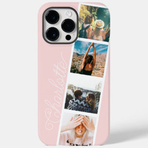 Funda Para iPhone 14 Pro Max De Case-Mate Moderno 4 fotos nombre de intercalación de cuadríc