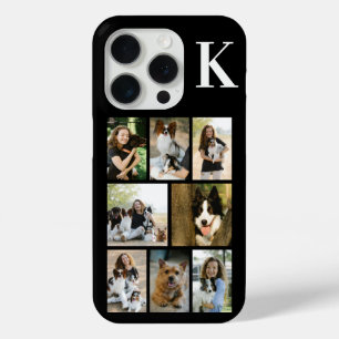 Funda Para iPhone 15 Pro Moderno 8 Foto Negro de Mascotas