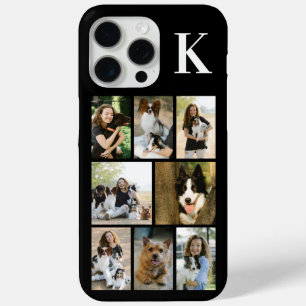 Funda Para iPhone 15 Pro Max Moderno 8 Foto Negro de Mascotas