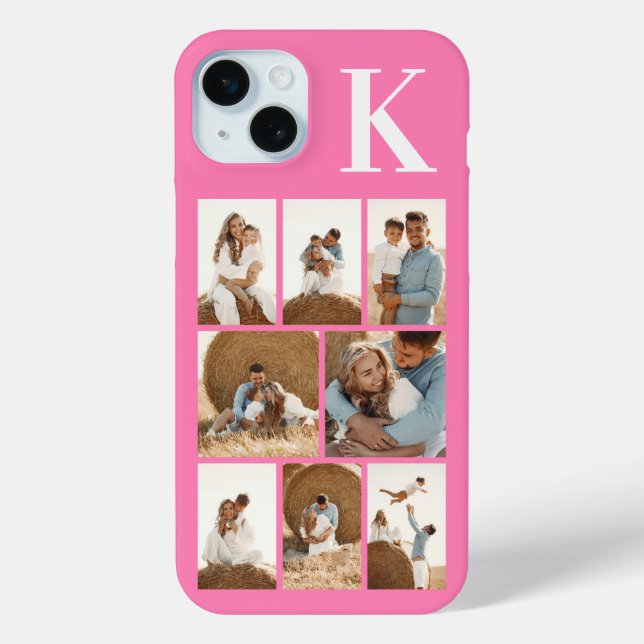 Funda De Case-Mate Para iPhone Moderno 8 Foto Rosa (Reverso )
