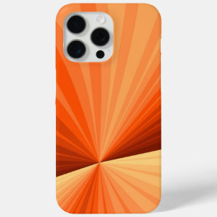 Funda Para iPhone 15 Pro Max Moderno abstracto gráfico fractal de naranja y vai