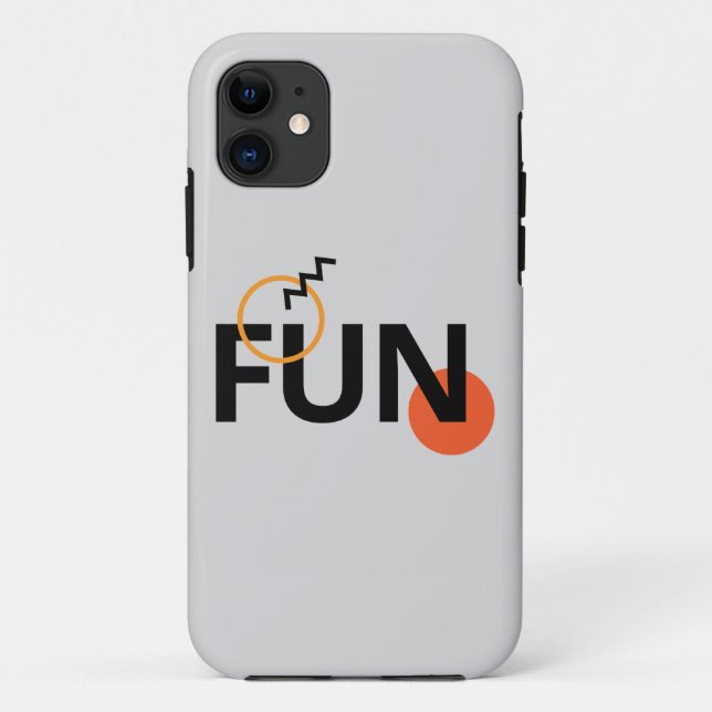 Funda De Case-Mate Para iPhone Moderno, alegre, animado, fresco, moderno diseño D (Reverso)