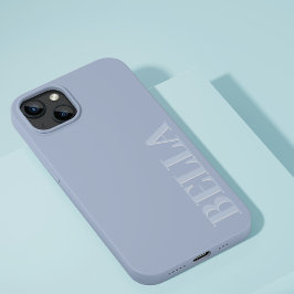 Funda Para iPhone 14 De Case-Mate Moderno azul y gris inicial minimalista contemporá