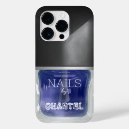 Funda Para iPhone 14 Pro De Case-Mate Moderno barnizado de uñas azul marino de moda