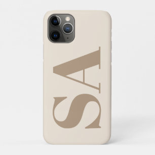 Funda Para iPhone 11 Pro Moderno Case-Mate Antiguo Blanco con Monograma