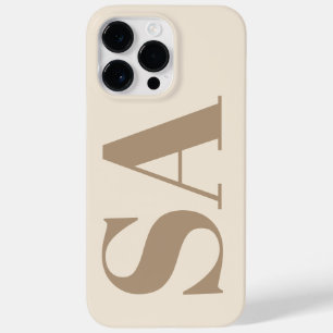 Funda Para iPhone 14 Pro Max De Case-Mate Moderno Case-Mate Antiguo Blanco con Monograma