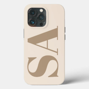 Funda Para iPhone 13 Pro Moderno Case-Mate Antiguo Blanco con Monograma