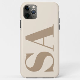 Funda Para iPhone 11 Pro Max Moderno Case-Mate antiguo blanco con monograma