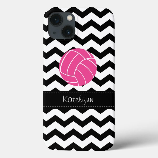 Funda De Case-Mate Para iPhone Moderno Chevron Zigzag Voleibol iPad Mini Estuche (Reverso)