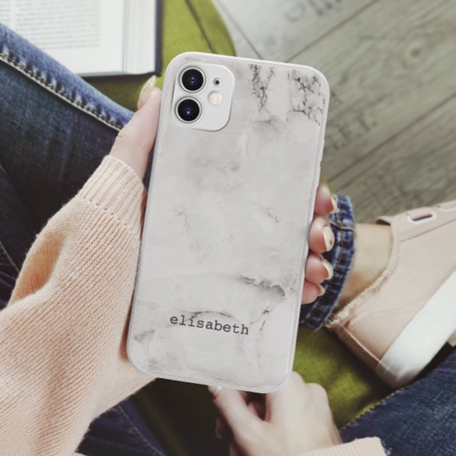 Funda De Case-Mate Para iPhone Moderno chic mármol gris blanco clásico (Subido por el creador)