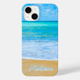 Funda Para iPhone 14 De Case-Mate Moderno cielo de arena en la playa personalizado