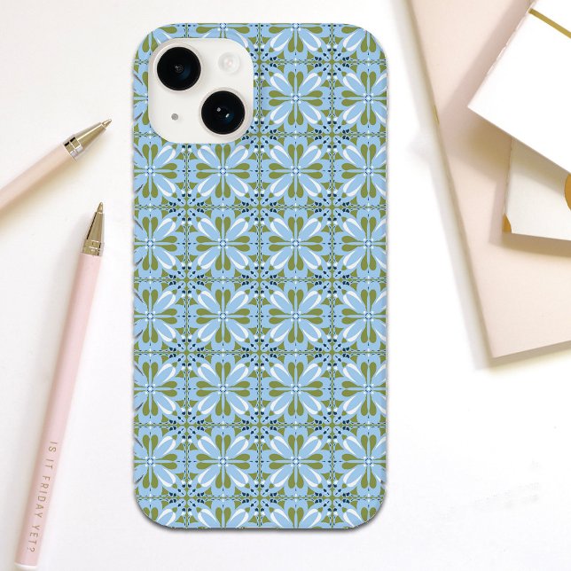 Funda De Case-Mate Para iPhone Moderno diseño escandinavo azul oliva verde (Subido por el creador)