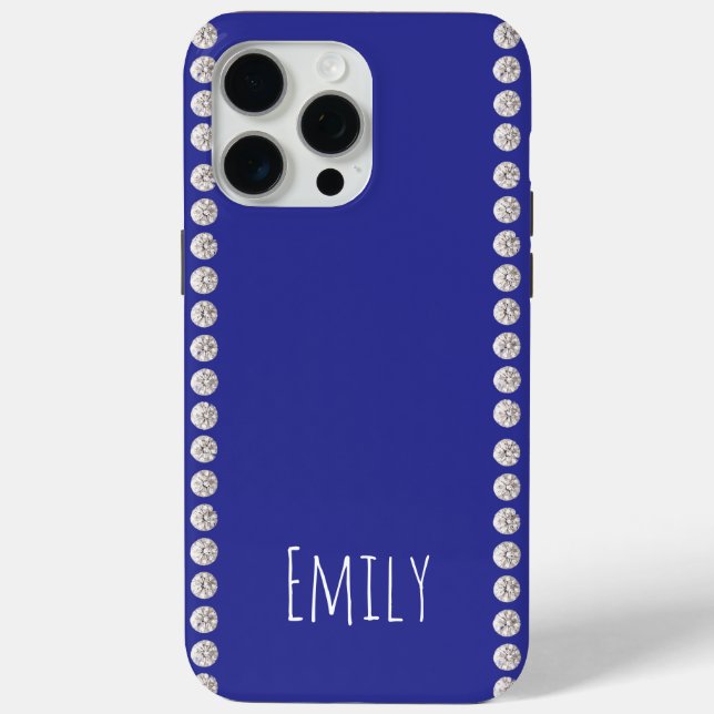 Funda De Case-Mate Para iPhone Moderno elegante lindo simple brillante  (Reverso )