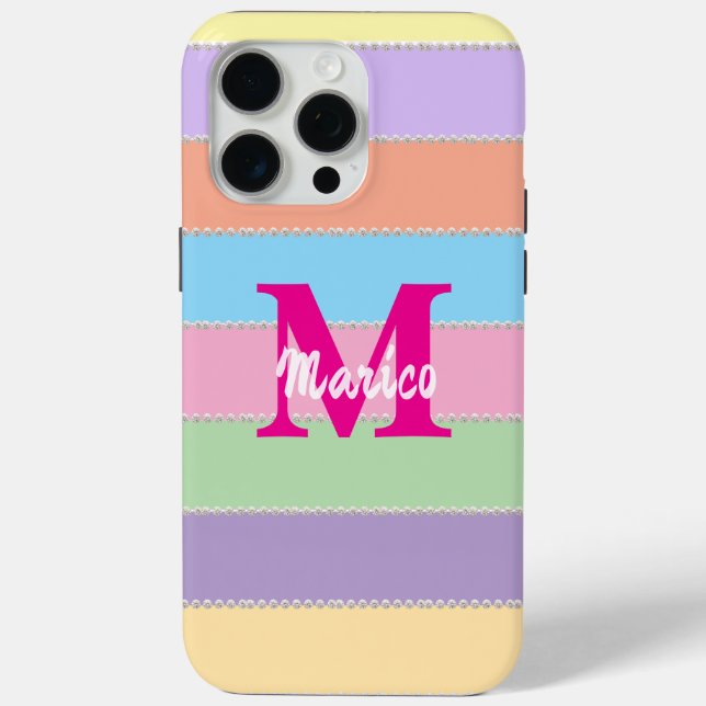 Funda De Case-Mate Para iPhone Moderno elegante lindo simple brillante  (Reverso )