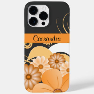 title_seo2 Moderno Girly Ivory Gold Hibiscus Floral Swirls