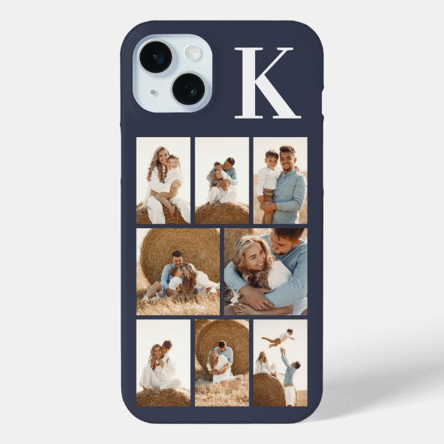 Funda De Case-Mate Para iPhone Moderno Gris 8 Fotos (Reverso )