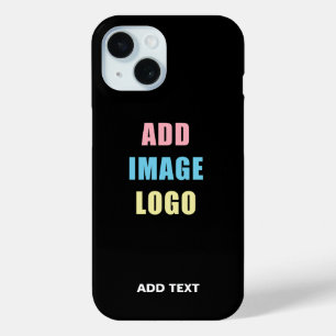 Funda Para iPhone 15 Moderno logotipo profesional para empresas - Negro