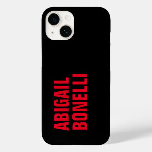 Funda Para iPhone 14 De Case-Mate Moderno negro rojo minimalista profesional