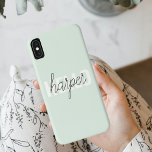 Funda Para iPhone XS Max Moderno Pastel Mint Hello Y You Name<br><div class="desc">Moderno Pastel Mint Hello Y You Name</div>