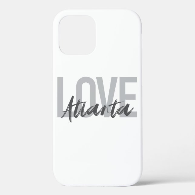 Funda De Case-Mate Para iPhone Moderno, simple, genial, diseño urbano Love Atlant (Reverso )