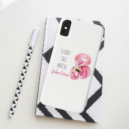 Funda Para iPhone XS Max Moderno Stand Exótico Alto Y SEA Fabuloso Flamingo