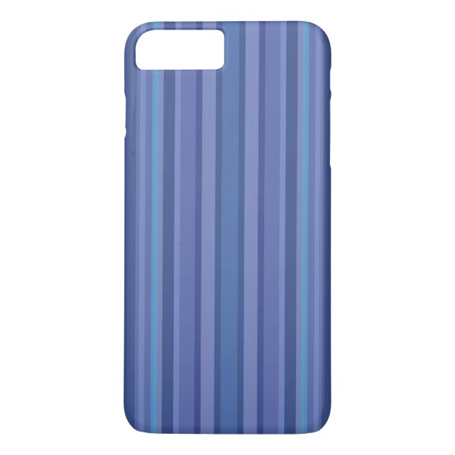 Funda De Case-Mate Para iPhone Moderno Stripte Azul Púrpura (Reverso)