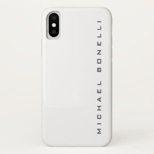 Funda Para iPhone XS Moderno y creativo trendy White Add Name