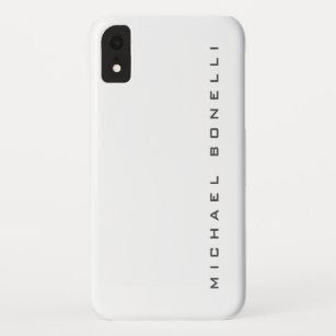 Funda Para iPhone XR Moderno y creativo trendy White Add Name