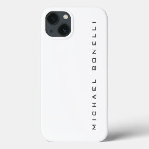 Funda Para iPhone 13 Moderno y creativo trendy White Add Name