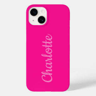 Funda Para iPhone 14 De Case-Mate Moderno y de color rosa caliente