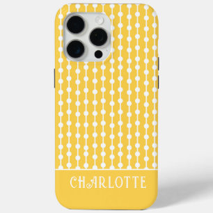 Funda Para iPhone 15 Pro Max Moderno y elegante nombre geométrico personalizado
