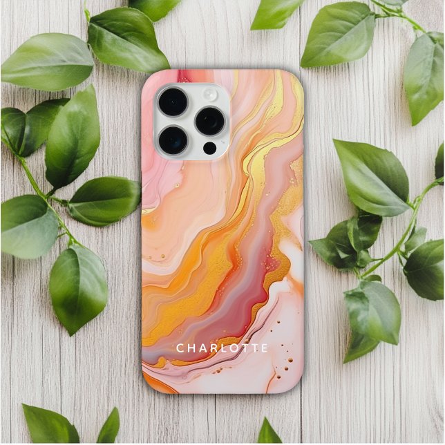 Funda De Case-Mate Para iPhone Moderno y elegante nombre personalizado de la Márm (Subido por el creador)