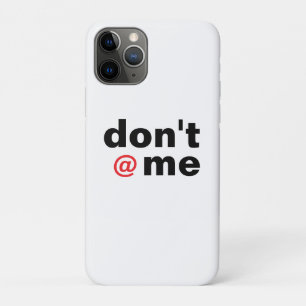 Funda Para iPhone 11 Pro Moderno y gracioso decir que no me @ rojo negro