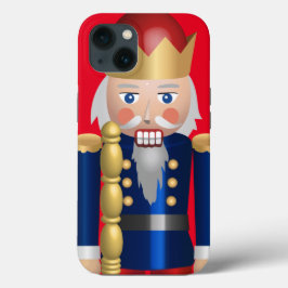 Funda Para iPhone 13 Moderno y hueco tradicional Festivo nutcracker Red
