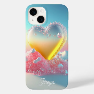 Funda Para iPhone 14 De Case-Mate Moderno y moderno nombre personalizado del corazón