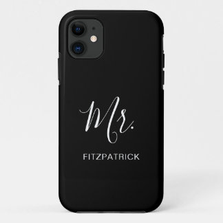 Funda Para iPhone 11 Moderno y simple Sr. Groom Nuevo Elegante
