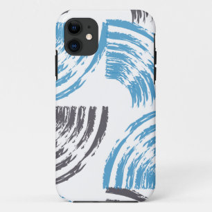 Funda Para iPhone 11 Modernos, geniales, de moda, azulados trazos abstr