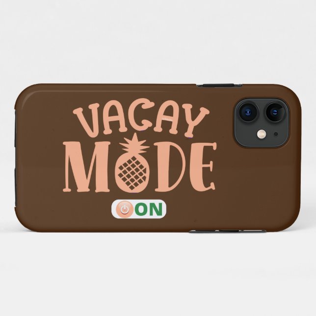 Funda De Case-Mate Para iPhone MODO DE VACACAY EN divertidas vacaciones (Reverso (horizontal))