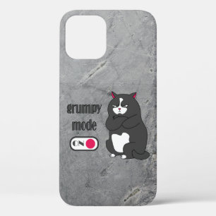Funda Para iPhone 12 Modo gruñón en gato gordo gracioso