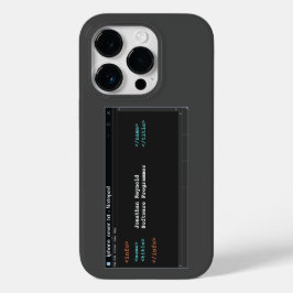 Funda Para iPhone 14 Pro De Case-Mate Modo oscuro del programador del Bloc de notas del
