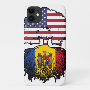 Funda Para iPhone 11 Moldava Moldavan Estados Unidos Bandera de Estados