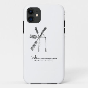 Funda Para iPhone 11 molino con fondo blanco