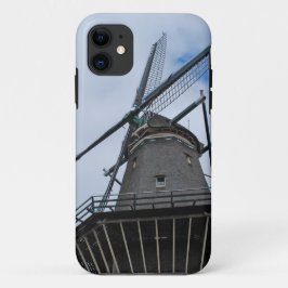 Funda Para iPhone 11 Molino de viento de Ámsterdam con cielo azul