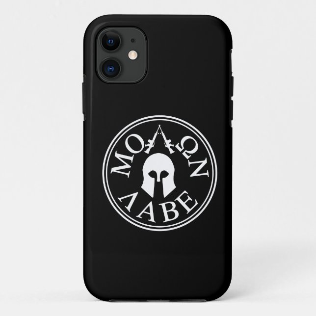 Funda De Case-Mate Para iPhone Molon Labe, viene tomarlos (Reverso)