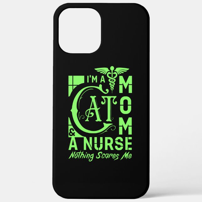 Funda De Case-Mate Para iPhone Mom Cat Nurse (Reverso )
