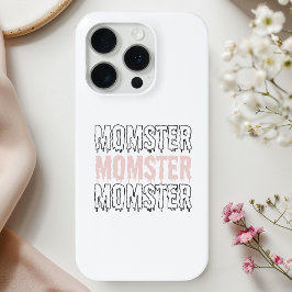 Funda Para iPhone 15 Pro Momster Pink Halloween Cute Y Spookone