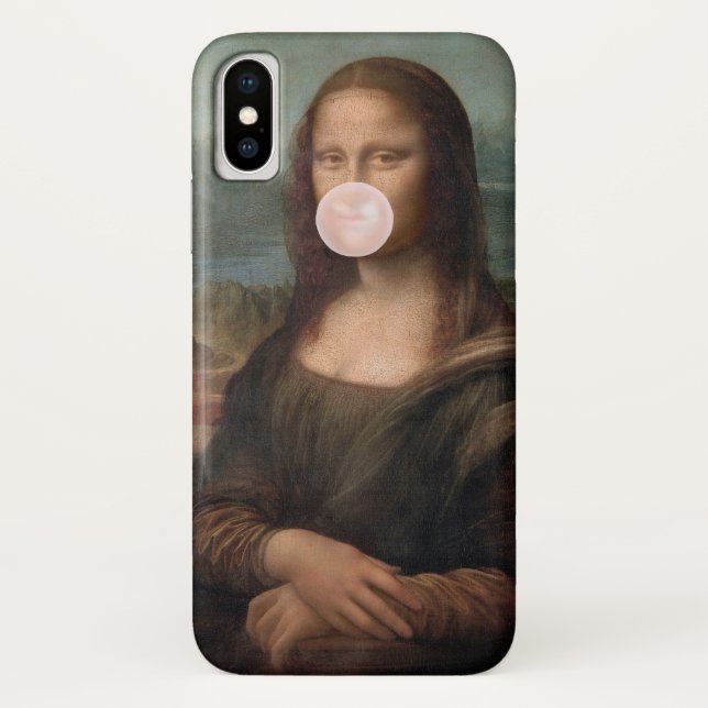 Funda De Case-Mate Para iPhone Mona Lisa chicle rosa (Reverso)